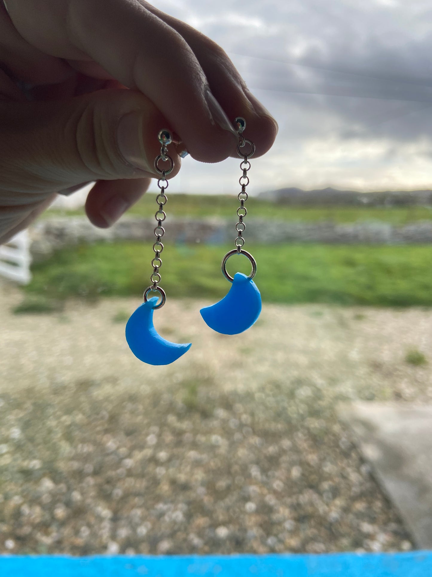 Earrings moon