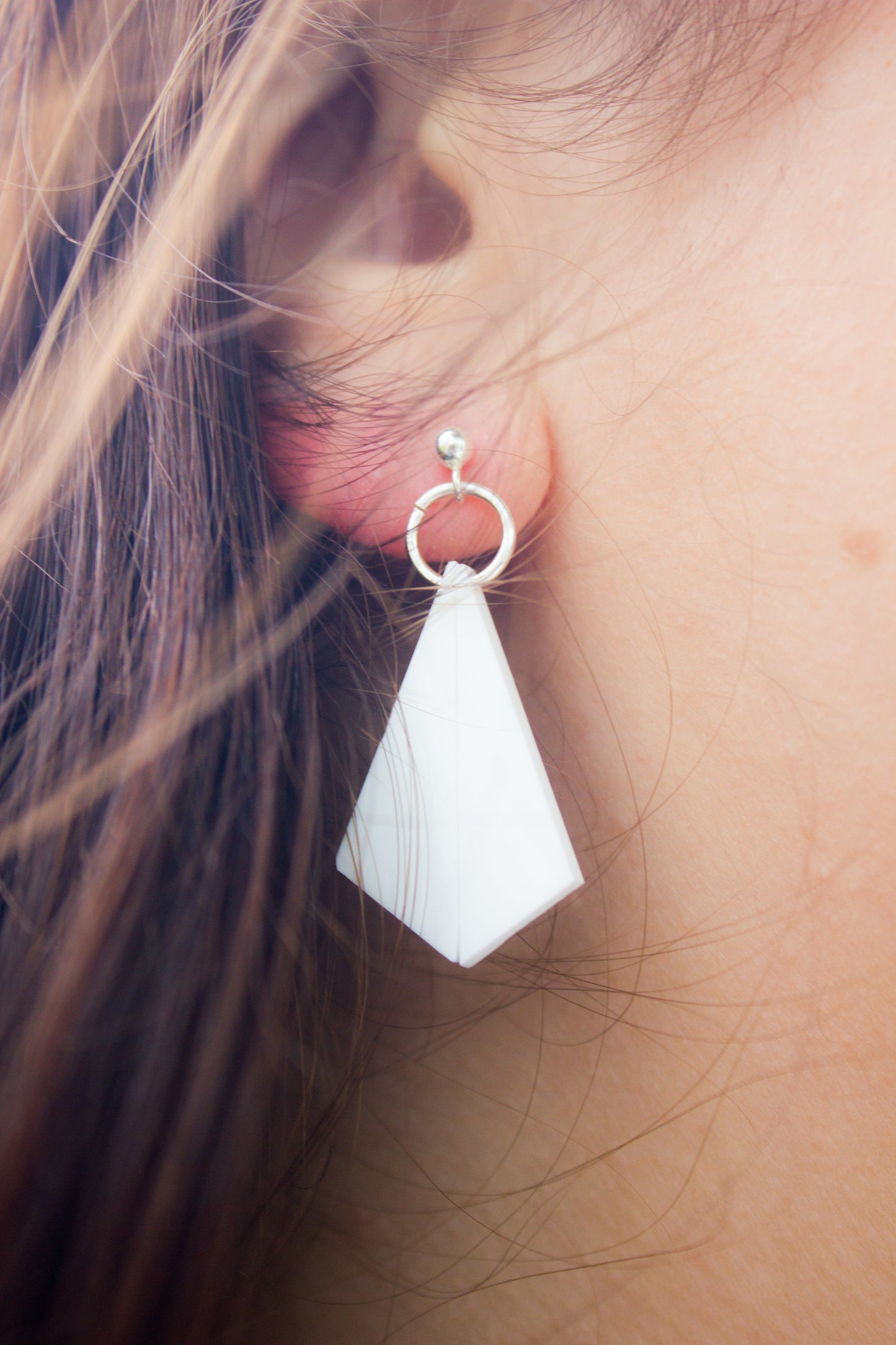 Earrings - Kahuku - White