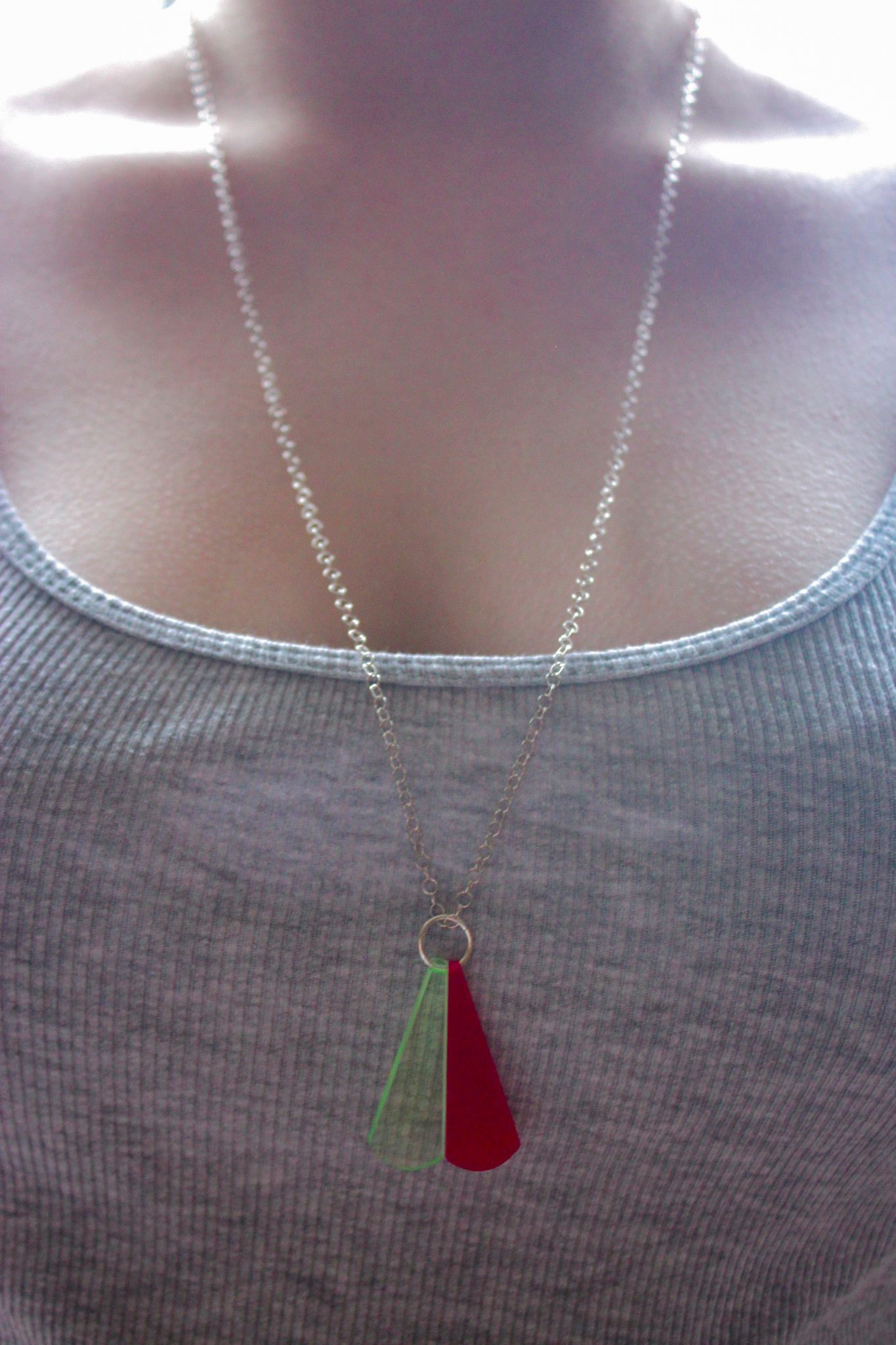 Necklace - Tāpara - Red & Green