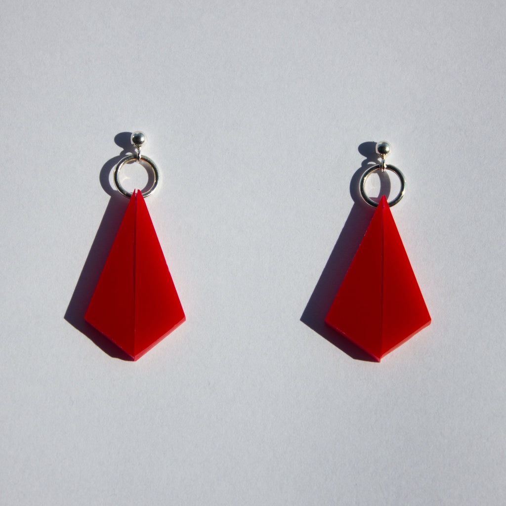 Earrings - Kahuku - Red